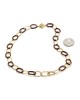 Charriol Diamond Oval Link Necklace in Yellow Gold